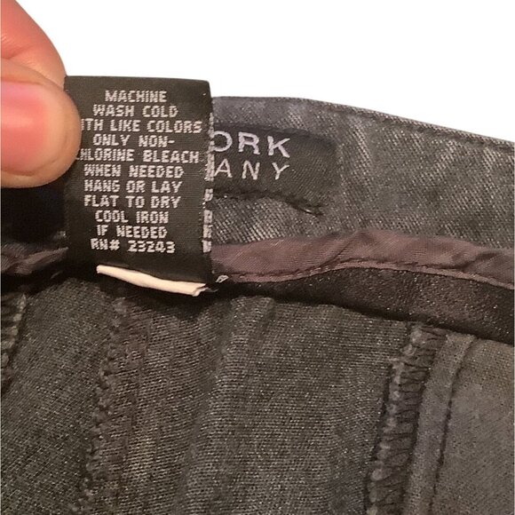 New York & Company Womens Grey Jeans High Rise Flared Size 12 RN 23243 Cotton - Picture 4 of 14